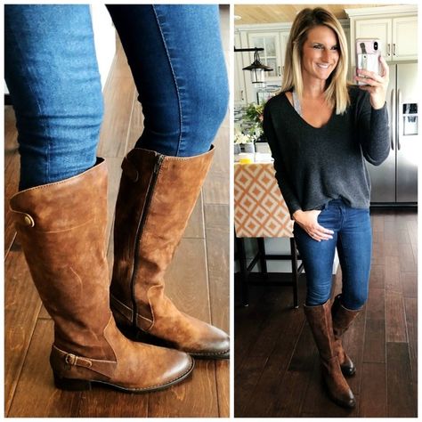 What to wear with Tall Boots // Born Tall Boots // Riding Boots // How to Style Riding Boots // How to wear tall boots with jeans // How to wear a bralette and sweater // How to wear a bralette // Pullover sweater with jeggings and tall boots // Fall Fashion #shopthelook #whattowear #whattowearwithtallboots #borntallboots #ridingboots #howtostyle #howtostyleridingboots #howtowear #howtoweartallbootswithjeans #howtowearabraletteandsweater #howtowearabralette #pulloversweater #jeggings #tallboo... Tall Boots With Jeans, Night Outfits Clubwear, Style Riding Boots, Boots With Jeans, Born Boots, Clothing Subscription, Minimal Street Style, Nails Polish, Fall Capsule Wardrobe