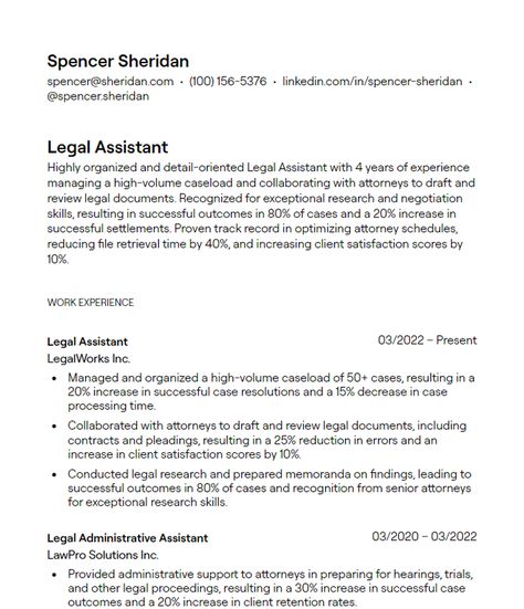 Explore Legal Assistant resume examples to create a resume that highlights your legal knowledge and administrative skills, helping your application stand out to law firms, legal departments, and their hiring managers. Legal Knowledge, Legal Assistant, Administrative Assistant Resume, Document Management System, Resume Summary, Different Careers, Contract Management, Create A Resume, Negotiation Skills