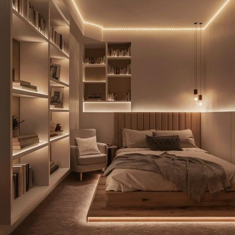 12 Small Bedroom Lighting Ideas to Transform Your Space Bedroom Lighting Aesthetic, Small Bedroom Lighting Ideas, Small Bedroom Lighting, Track Lighting Bedroom, Minimalist Lamps, Bedroom Lighting Ideas, Rustic Dining Room Table, Lighting Sconces, Stylish Lighting