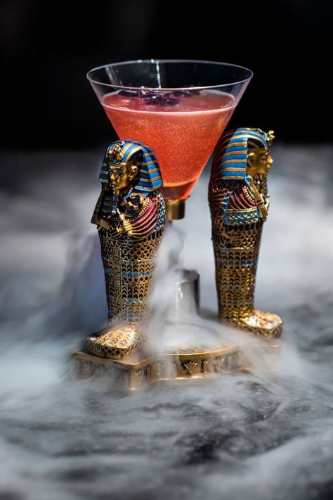 Amazing cocktails in London - Ancient Egyptian - Downstairs at The Dilly Amazing Cocktails, Luxury Yacht Interior, Egyptian Inspired, Bar Interior Design, Yacht Interior, Bar Interior, Cocktail Bar, Luxury Yachts, Pretty Food