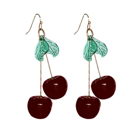 PRICES MAY VARY. Design:Sweet appearance in cherry design,paired with bright colors,wear them,whether you are short or long hair,with your sweet smile you are very shiny anywhere. Material:They are made of high quality alloy and resin,easy to wear and take off. Easy Matching:The bright color earrings can decorate your outfits well,making you more confident and dazzling,you can wear them to many occations,a party,a dinner, a date,a daily trip or daily wear,they will make you charming and eye-catc Cherry Food, Cherry Drop Earrings, Sweet Fruit, Sweet Jewelry, Earrings Aesthetic, Cherry Earrings, Fruit Earrings, Food Fruit, Friendship Jewelry