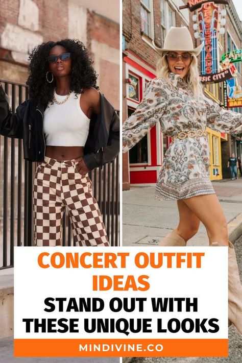 Steal the spotlight with these concert outfit ideas. Whether you're attending a rapper's concert or a country music festival, these looks are perfect for making a style statement. Dare to be different and stand out at every show. Rap Concert Outfit Plus Size, Rap Concert Outfit Winter, Rap Concert Outfit Ideas, Concert Outfit Plus Size, Rap Concert Outfit, Concert Outfit Men, Concert Dress, Concert Outfit Winter, Concert Look