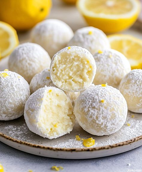 Lemon Truffles Lemon Bon Bons, Key Lime Truffles Recipe, Lemon Drops Recipe, Lemon Cheesecake Truffles, No Bake Lemon Balls, Lemon Truffles Recipe, Lemon Coconut Cheesecake Cookies, Lemon Balls No Bake, Lemon Truffles No Bake