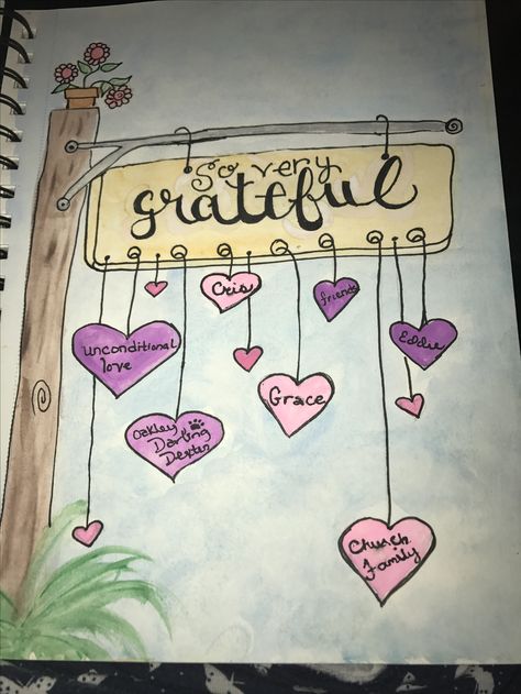 Grateful Grateful Drawing Ideas, Gratitude Board Ideas, Grateful Drawing, Grateful Pictures, Gratitude Drawing, Gratitude Poster, Positive Journal, Gratitude Board, Bond Paper Design