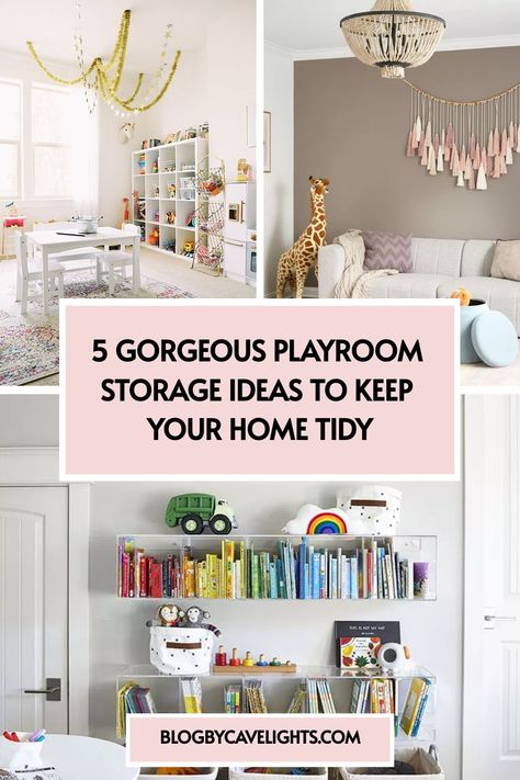 Looking to keep your home tidy with stylish solutions? Discover 5 gorgeous playroom storage ideas that will transform your space! From playroom storage shelves to clever cabinets, click to read our top tips! 🧸✨ Kids Playroom Wall Storage, Playroom Storage Shelves, Diy Playroom Storage Ideas, Organizing Playroom Ideas, Realistic Playroom Ideas, Creative Toy Storage Ideas, Kids Toys Organization Ideas, Realistic Playroom, Diy Playroom Storage