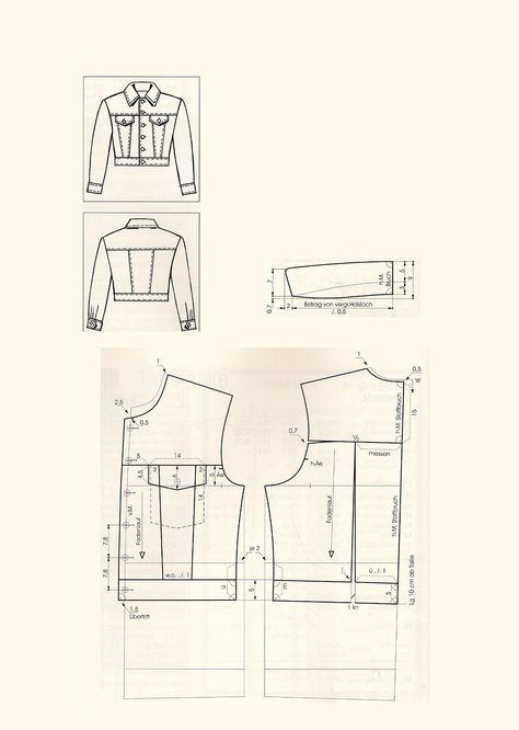 Diy Fashion Clothing Men, Jeans Jacket Pattern, How To Sew A Denim Jacket, Leather Jacket Pattern, Men Jeans Jacket, Mens Jean Jacket, Mens Jacket Pattern, Diy Clothes Patterns, Hoodie Sewing Pattern