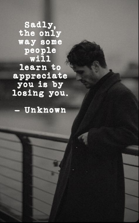 Some never learn to appreciate you, especially after you’re gone. #appreciation #ungrateful #takenforgranted #lifequotes Carl Jung, Taken For Granted, Appreciate You, The Only Way, Losing You, When Someone, Life Quotes, Feelings, Quotes