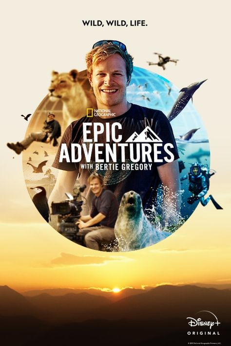 Epic Adventures with Bertie Gregory | Disney+ Originals Old National Geographic, Bertie Gregory, Lion Cubs Playing, Fin Whale, Drake Passage, Outdoor Photographer, Disney Day, Disney Plus, Large Animals