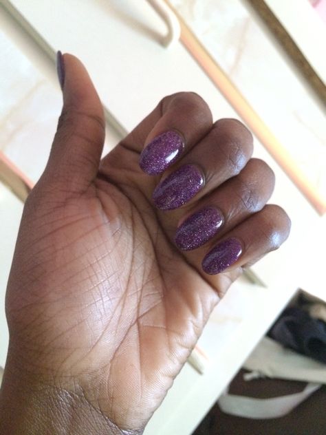 Almond Nails! Color I wore for Halloween. #almondnails #roundnails #purplenails #glitternails Nail Goals, Almond Nails Designs, Round Nails, Purple Nails, Almond Nails, Glitter Nails, Color Me, My Pictures, Lilac