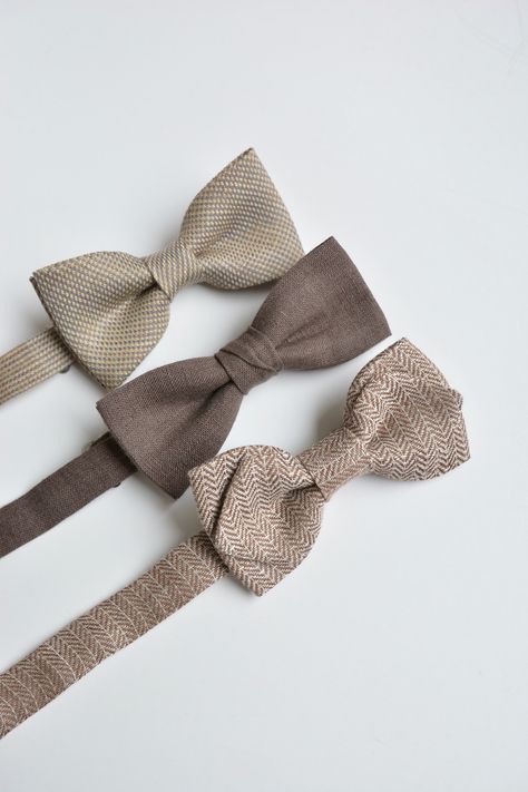 Men Wedding Attire, Boho Groom, Mob Boss, Groom Bowtie, Mens Wedding Attire, Groom Accessories, Country Barn, Brown Tie, Wedding Theme Colors