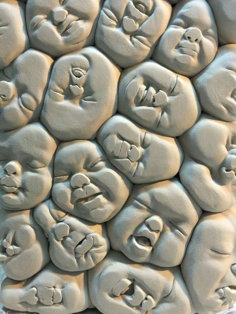 Johnson Tsang, Sculptures Céramiques, Many Faces, Art Plastique, Pottery Ideas, Ceramic Sculpture, Rock Art, Art Sculpture, Clay Art