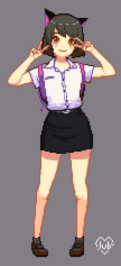 ArtStation - Animated Pixelart 1 : Hana, Regiana (Jubi) Pixel Girl, Dracula Art, Pixel Art Animation, Pixel People, Pixel Gif, Hair In The Wind, Piskel Art, Pixel Characters, Anime Pixel