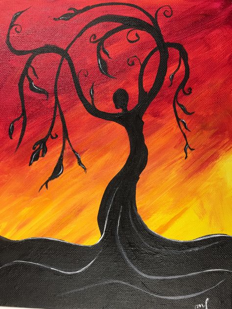 Painted Jan. 2017 Whimsical Tree Goddess is a YouTube painting lesson from Painting with Jane. Tree Woman Painting, Whimsical Tree Drawing, Tree Goddess, Youtube Painting, Tree Drawing Simple, Whimsical Tree, Sunset Canvas Painting, Arte Yoga, Painting Lesson