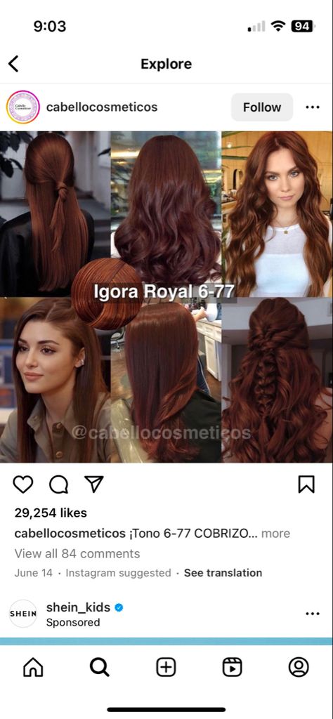 Dark Copper Brown Hair Formula, Igora Hair Color Brown, Red Brown Formula, Chocolate Copper Hair Formula, Copper Chocolate Hair, Cabello Color Chocolate Claro, One Color Hair Ideas, Chocolate Copper Hair Dark Brown, Pelo Chocolate Caramelo