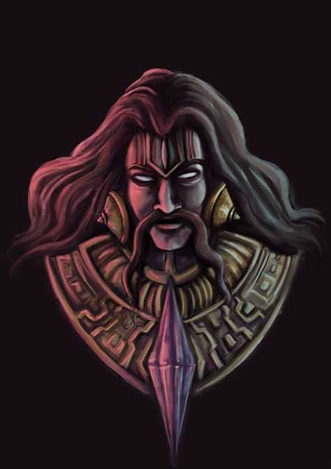 Ravan the Satan god Ravana Ramayana Wallpaper, Dashanan Ravan, Angry Face Drawing, Ravana King, Kumari Kandam, Buddhist Symbol Tattoos, King Ravana, Hindu Tattoos, Lord Shiva Sketch