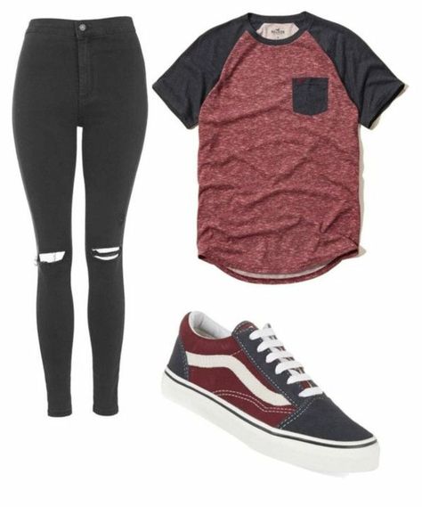 Kol Mikaelson had a daughter when he was still human. She was a brune… #fanfiction #Fanfiction #amreading #books #wattpad Summer Emo Outfits, Grunge Tomboy, Summer Tomboy Outfits, Vans Outfits, How To Wear Vans, Vans Outfit, Mode Tips, Outfit Chic, Super Outfit