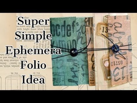 Super Simple Ephemera Folio Idea ~ Junk Journal ~ Papercrafts ~ Beginner Friendly - YouTube Free Junk Journal, Junk Journal Folio, Journal 3, Journal Ephemera, Junk Journals, Super Simple, Stay Safe, Thank You So Much, Junk Journal