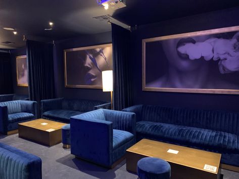 Luxury Hooka=h bar with custom wall prints by Firefly Ambiance Bar Ideas For Lounge, Bar Sofas Lounge, Small Bar Lounge Design, Velvet Lounge Room, Hooka Lounge Decor, Club Lounge Design, Lounge Bar Ideas, Poetry Lounge, Lounge Bar Club