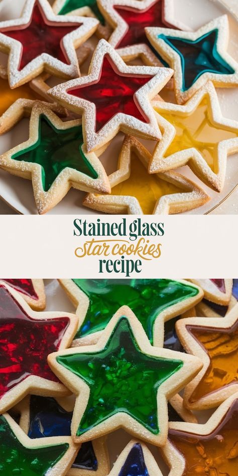 Stained Glass Cookies Recipe - Emma's Cake Studio Christmas Cookies Stained Glass Windows, Glass Bottom Sugar Cookies, Mirror Glaze Cookies, Stain Glass Window Cookies, Stainglass Cookies Recipe, Glass Cookies Recipe, Kids Holiday Cookies, Stain Glass Cookies Christmas, Sugar Glass Recipes