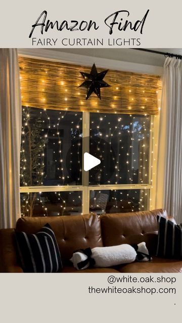 white.oak.shop on November 29, 2023: "Fairy Curtain Lights ✨ Great way to add some twinkle to your space. They plug in and come with hooks and clips for easy mounting. Did I mention the remote and timer 👏🏼 This would be great for an exterior window or for a holiday party or Christmas backdrop. #christmasideas #christmasinspo #twinklelights #amazonfinds". Fairy Curtain Lights, Exterior Window, Christmas Backdrop, Christmas Backdrops, Christmas Inspo, Windows Exterior, Curtain Lights, Christmas Window, Twinkle Lights