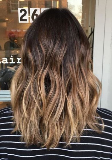 Color Melt – Mane Interest Curly Balayage, Rambut Brunette, Brown Ombre Hair, Brunette Balayage, Ombré Hair, Hair Color Highlights, Trendy Hair Color, Balayage Brunette, Remy Human Hair Extensions