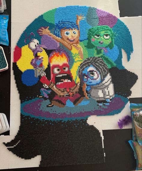 Perler Bead People, Hama Beads Disney, Hama Disney, Melty Bead Designs, Melt Beads Patterns, Disney Movie Art, Melty Bead Patterns, Pearl Beads Pattern, Easy Perler Beads Ideas