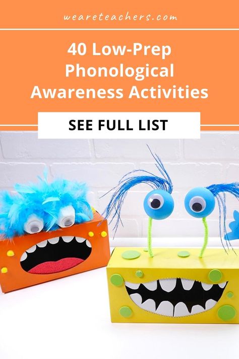 Pre K Phonological Awareness Activities, Phonological Awareness Activities Preschool, Phonemic Awareness Preschool, Easy Phonics Activities, Print Awareness Activities Preschool, Preschool Phonemic Awareness Activities, Encoding Activities, Phonemic Awareness Activities Preschool, Phonological Awareness Activities Prek