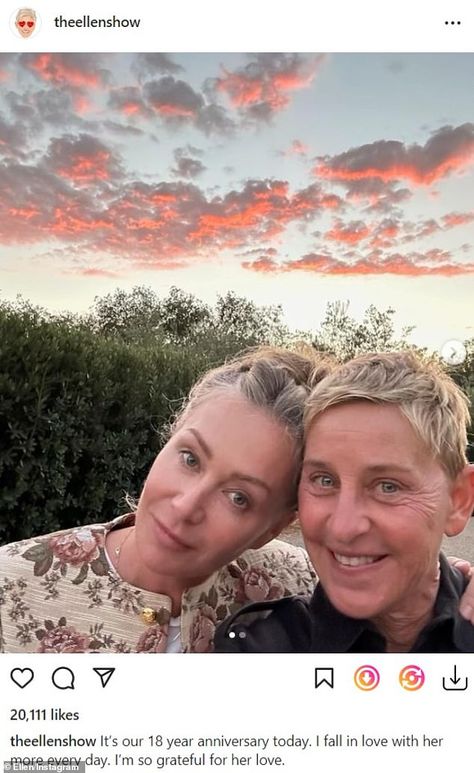 Linking Arms, Happy In Love, Ellen Degeneres And Portia, Ellen And Portia, Montecito California, Cozy Sweaters Autumn, 18th Anniversary, Portia De Rossi, Choose Love