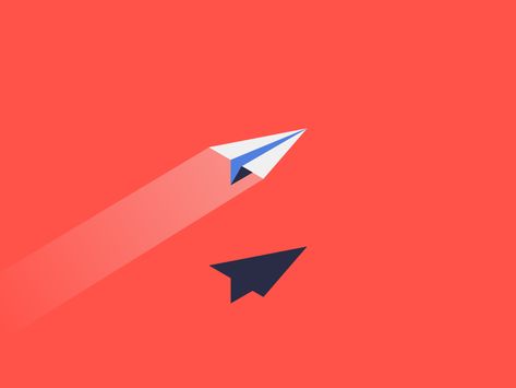 Paper Plane by Josh Hayes on Dribbble Paper Plane Design, Plane Graphic Design, Paper Plane Illustration, Paper Airplane Logo, Paper Airplane Illustration, Airplane Graphic Design, Aeroplane Illustration, Airplane Poster Design, Paper Plane Logo