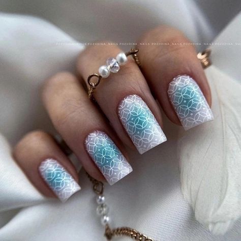 Elegant Summer Nails, Summer Nails 2024, Tropical Greenery, Golden Glitter, Nails 2024, Trendy Chic, Gold Line, Chic Nails, Dope Nails