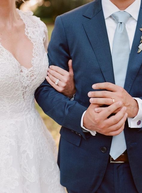 Groom Navy Suit Dusty Blue Tie, Men’s Wedding Tuxedo Blue, Blue Tie Suit Combo, Grooms Tie Navy Suit, Navy Blue Suit With Dusty Blue Tie, Tie For Blue Suit Wedding, Light Blue Tie With Navy Suit, Men Navy Wedding Suit, Blue Suit Blue Tie Wedding