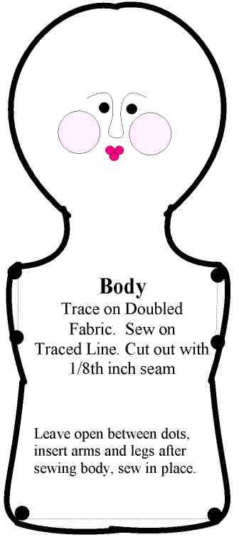 Free Rag Doll Pattern Body