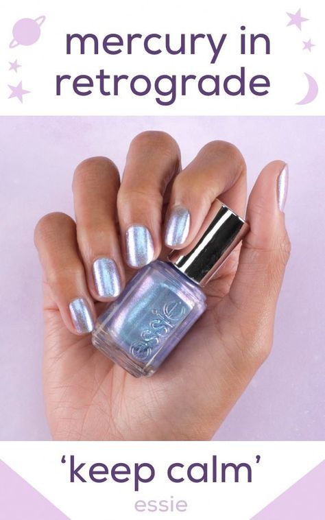 Chrome Toenails, Mercury In Retrograde, Keep It Cool, Nail Envy, Essie Nail Polish, Get Nails, Essie Nail, The Heavens, Nail Decorations