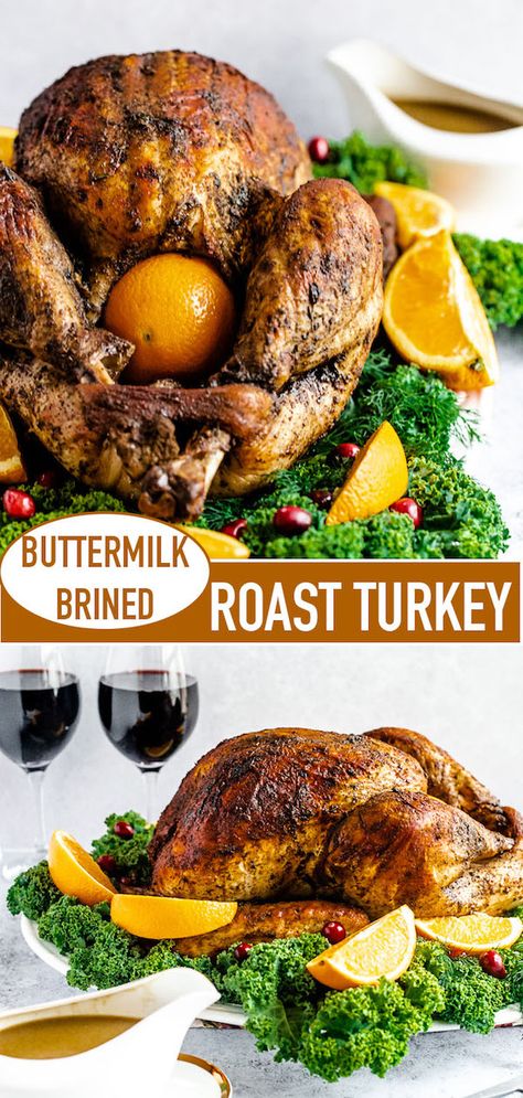 Easy Roast Turkey, Brined Turkey, Perfect Roast Turkey, Easy Roast, Juicy Turkey, Roast Turkey Recipes, Turkey Brine, Roast Turkey, How To Roast