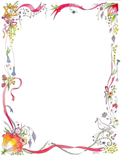 Hd Border Design Image - Flowers Desktop Wallpaper Life Orientation, Templates Wallpaper, Wallpaper Projects, Borders Flowers, Flowers Border, Template Blogger, Clip Art Frames Borders, File Decoration Ideas, Colorful Borders Design