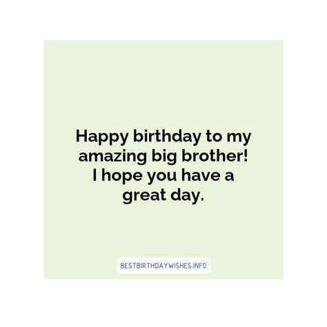 Birthdays are special occasions to show your loved ones how much you care for them. If you have a big brother, the day is an opportunity to make him f... | # #BirthdayWishes Check more at https://www.ehindijokes.com/birthday-wishes-for-big-brother/ Birthday Wishes For Big Brother, Unique Birthday Wishes For Brother, Unique Birthday Wishes, Helping Someone, Birthday Wishes For Brother, Life Lesson, Lesson Quotes, Life Lesson Quotes, Big Brother