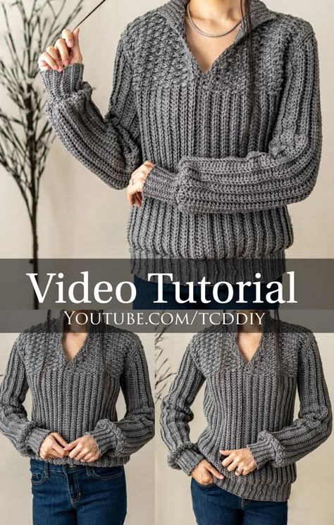 Crochet Cardigan Pattern Free, Gilet Crochet, Crochet Cardigan Sweater, Crochet Jumper, Crochet Sweater Pattern Free, Crochet Jacket, Crochet Cardigan Pattern, Crochet Shirt, Crochet Stitches Tutorial