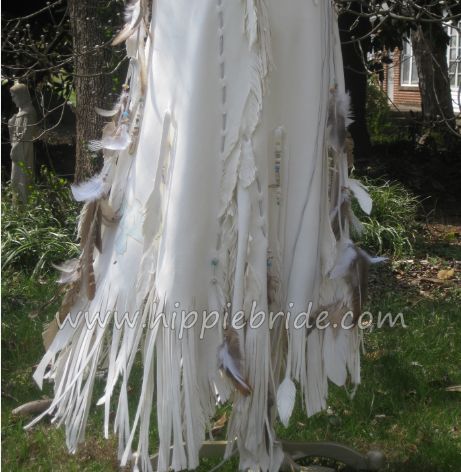 Detail of Native American inspired wedding dress by Hippie Bride...handmade and  one of a kind Native American Indian Wedding Dresses, Choctaw Wedding, Dresses Indian Style, Native American Wedding Dress, Jennifer Simpson, Buckskin Clothing, Native Clothes, American Wedding Dress, Native Wedding