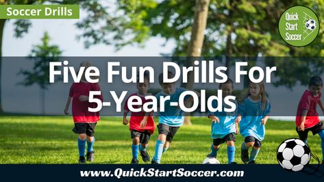 Looking for fun soccer drills for 5 year olds? Look no further! Below you'll find five super fun soccer drills and games that five-year-olds absolutely love Fun Soccer Drills For 5 To 8, Soccer Drills For Kids 5u, Fun Soccer Games For 5 To 8, Soccer Drills For Kindergarteners, U6 Soccer Drills For Kids, Soccer Drills For Beginners, Football Drills For Kids, U7 Soccer Drills, U8 Soccer Drills