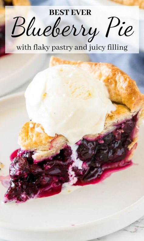 Best Blueberry Pie Recipe, Best Blueberry Pie, Lotr Party, Blueberry Pie Recipe, Homemade Blueberry Pie, Blueberry Filling, Berry Pie, Thanksgiving Pies, Homemade Pie Crusts