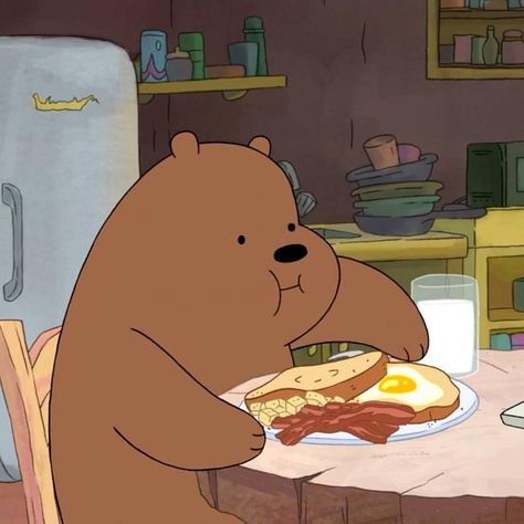 ❲✰;@sαlմԵ sհվ◌ ⁺ ˖˚ We Bare Bears, Bare Bears, Brown Bear, Bacon, Bears