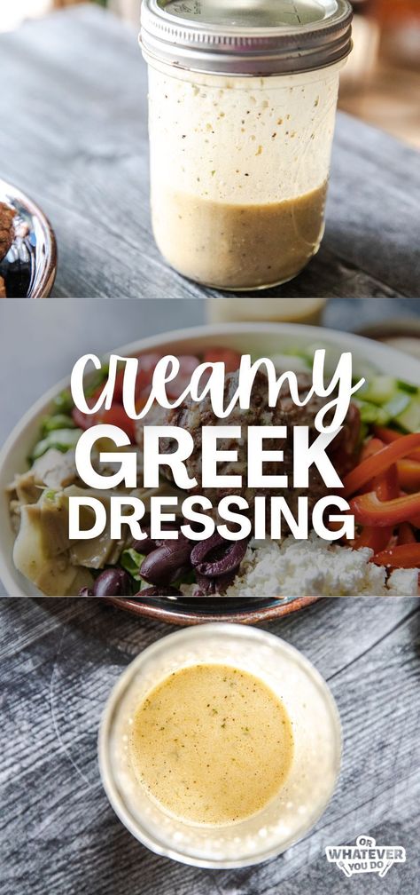 Creamy Greek Salad Dressing Sweet Greek Salad Dressing, Creamy Greek Salad Dressing Recipe, Creamy Italian Dressing Greek Yogurt, Greek Salad Dressing Recipe Homemade, Creamy Mediterranean Salad Dressing, Healthy Creamy Dressing, Yogurt Based Dressing, Creamy Feta Dressing, Cream Cheese Salad Dressing