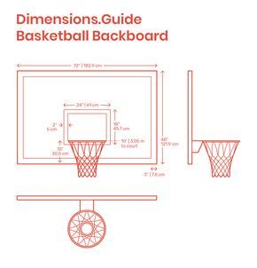 Basketball backboards are flat elevated vertical boards with mounted baskets, or rims. Regulation basketball backboards have a width of 72” | 183 cm and a height of 42” | 110 cm with an inner rectangle that is 24” | 61 cm wide and 18” | 45.7 cm tall. All rims are hung 10’ | 3.05 m above the court. Downloads online #basketball #sports #nba #backboard Ring Basket, Hornets Basketball, Diy Basketball, Backyard Basketball, Basketball Ring, Outdoor Basketball Court, Basketball Room, Basketball Rim, Home Gym Garage