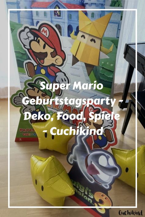 Super Mario Geburtstagsparty - Deko, Food, Spiele - Cuchikind https://cuchikind.de/super-mario-geburtstagsparty Mario Und Luigi, Super Mario Party, Mario Party, Mario Kart, Super Mario, Mario, Quick Saves