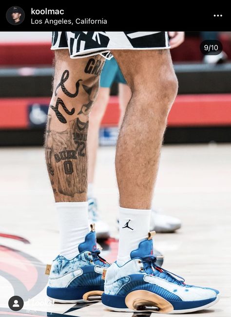 The Lakers Review on Twitter: "that Kobe tattoo on Jayson Tatum. FIRE.… " Kobe Leg Tattoo, Jayson Tatum Tattoo, Tatum Tattoo, Kobe Tattoo, Leg Sleeve Tattoo, Basketball Clothes, Leg Sleeve, Jayson Tatum, Boston Sports