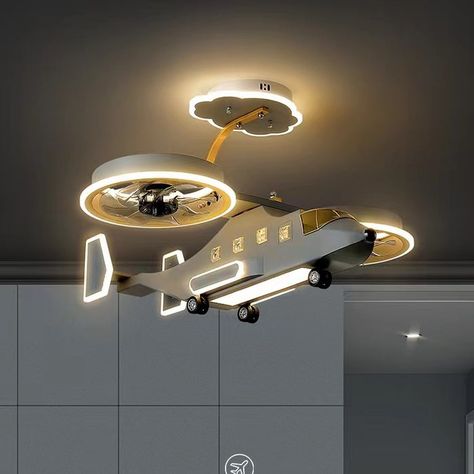 Airplane Ceiling Fan, Dining Room Ceiling Fan, Bedroom Fan, Ceiling Fan Bedroom, Chandelier Led, Kids Room Lighting, Dining Room Ceiling, Chandelier Fan, Bedroom Ceiling