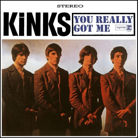 “You Really Got Me” (1964, Reprise) by the Kinks.  Their first LP. Waterloo Sunset, Dave Davies, You Really Got Me, 1960s Music, The Kinks, Lp Cover, British Invasion, Monkey Business, Van Halen