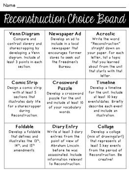 Task 2: Understand Motivation  Giving students the choice in what they do may increase the intrinsic motivation they feel towards learning. I like how each activity engages comprehension, yet can be tailored to what each student wants to do. Social Studies Choice Board, Interactive Notebooks Social Studies, Social Studies Notebook, Kindergarten Social Studies, Social Studies Unit, 5th Grade Social Studies, Choice Board, Social Studies Worksheets, Social Studies Elementary