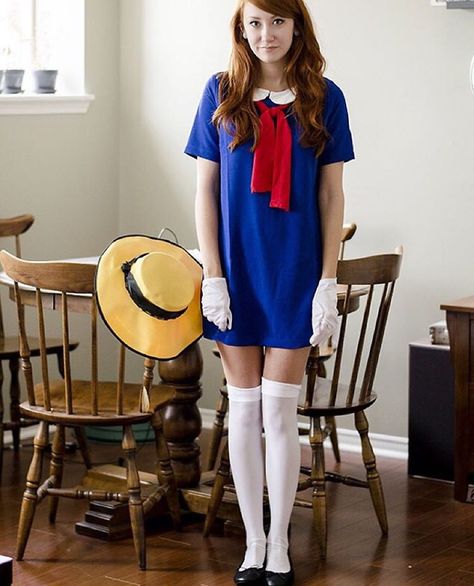 “#tbt last years crazy last minute Madeline costume, that ended up being the one of my best Halloween costumes yet! Thanks @lookbook for featuring it and…” Madeline Costume, Clever Costumes, New Halloween Costumes, Hallowen Costume, Last Minute Costumes, College Halloween, Diy Halloween Costume, Last Minute Halloween Costumes, Halloween Costumes College