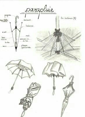 umbrella Umbrella Sketch Design, How To Draw An Umbrella, Umbrella Perspective, Umbrella Drawing Reference, Sketch Umbrella, Umbrella Reference, Umbrella Sketch, Umbrella Drawing, Umbrella Illustration